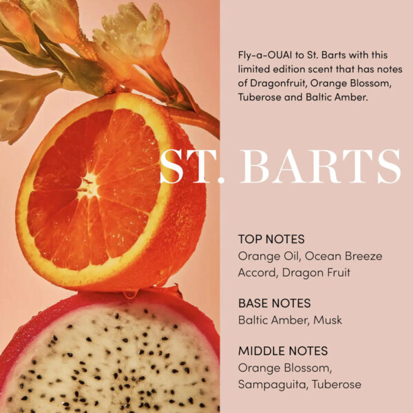 OUAI Body Cream, St. Barts: Hydrating Whipped Body Cream for Soft, Glowing Skin